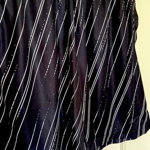 Nike size L black with white design drawstring shorts